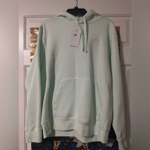 Nike mint blue oversized hoodie